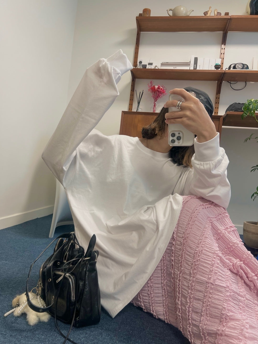 【男女兼用】サイドスリット入りロンT_3色展開