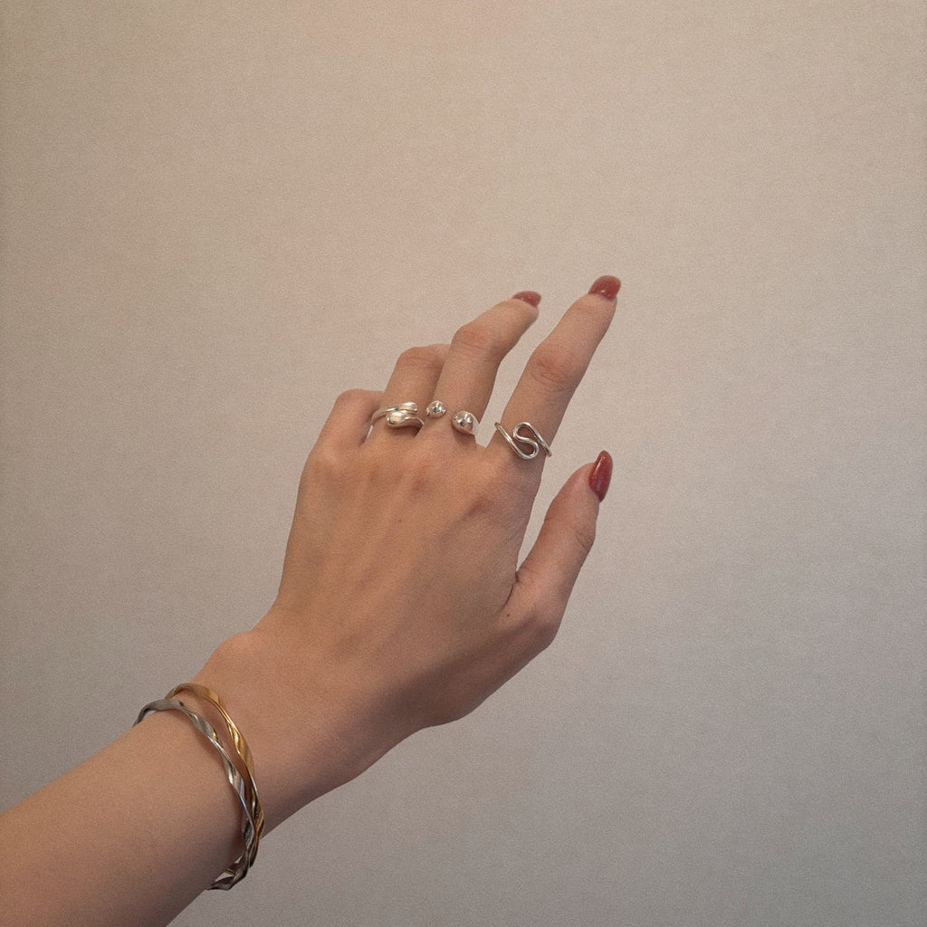 【金属アレルギー対応】細みツイストバングル