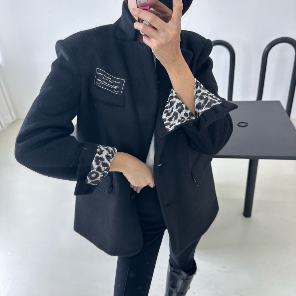 ウール混パッチワークジャケット_2色展開