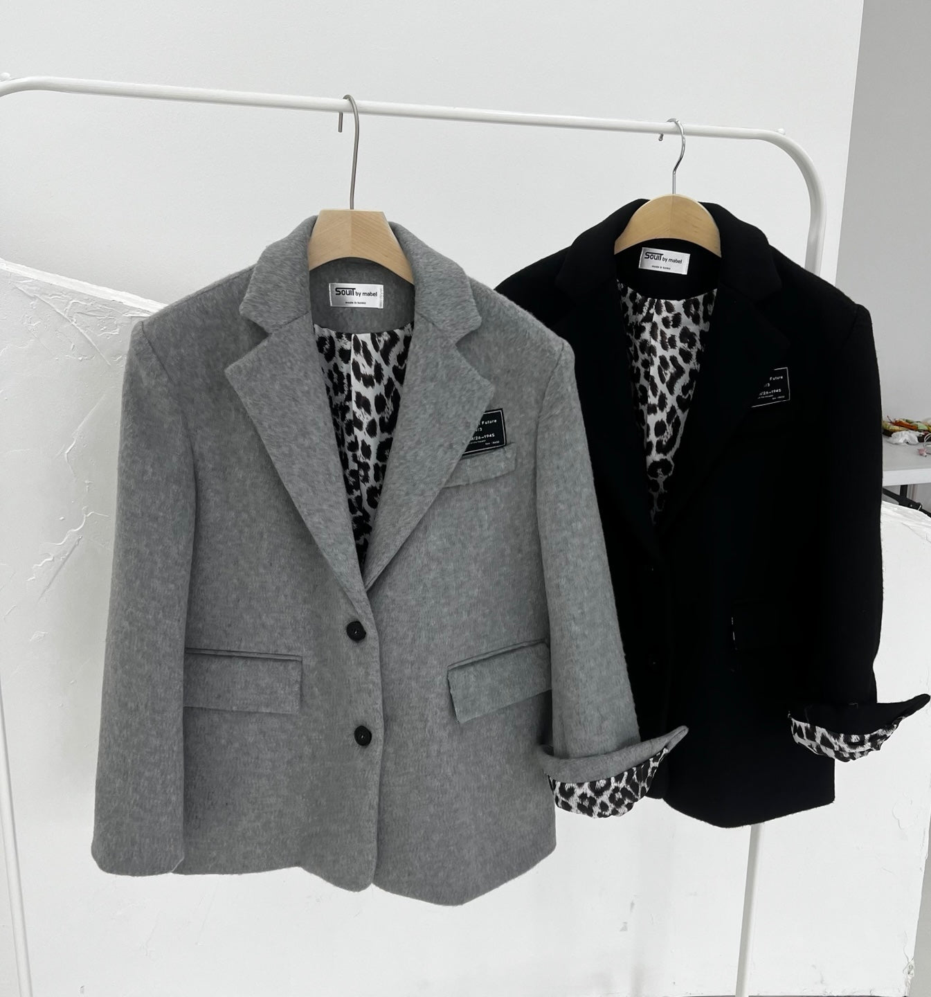 ウール混パッチワークジャケット_2色展開