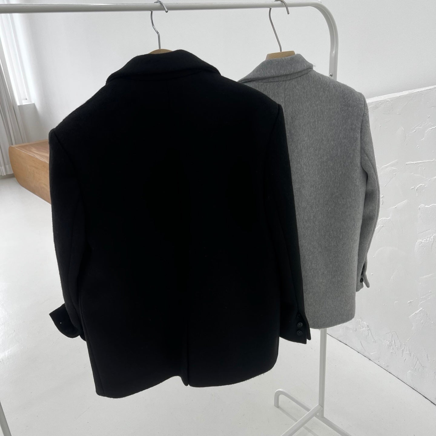 ウール混パッチワークジャケット_2色展開