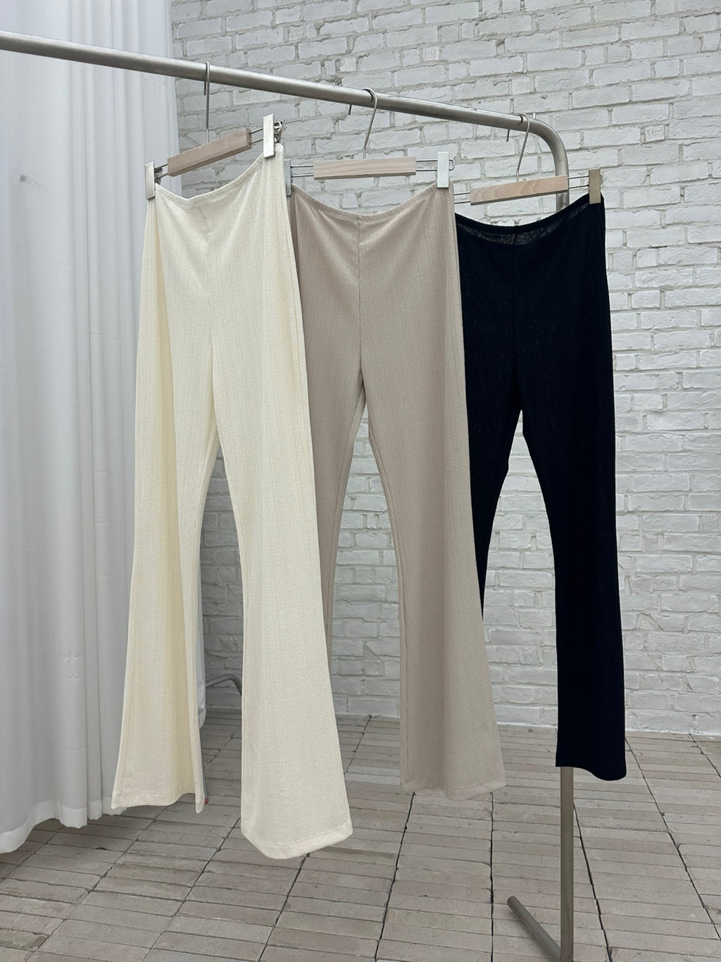 スカート&パンツレイヤードstyleセット_ブラック