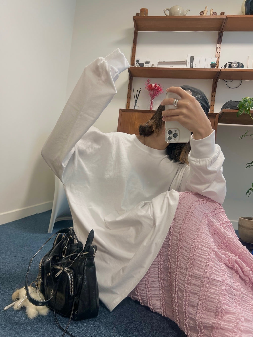 【男女兼用】サイドスリット入りロンT_3色展開