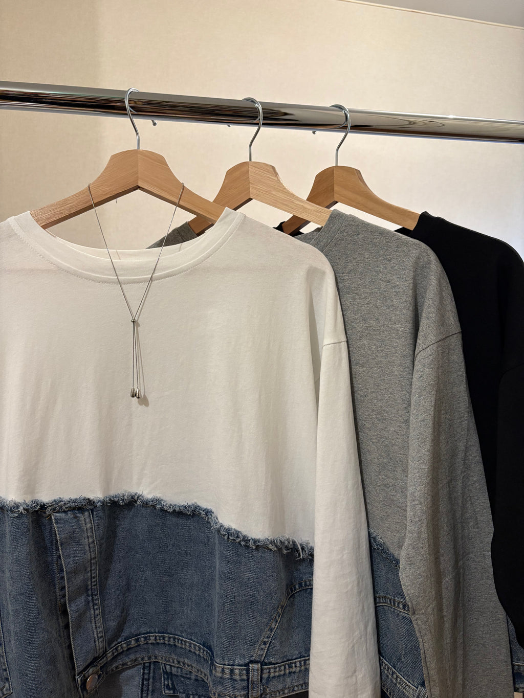 デニムドッキングロンTEE_3色展開