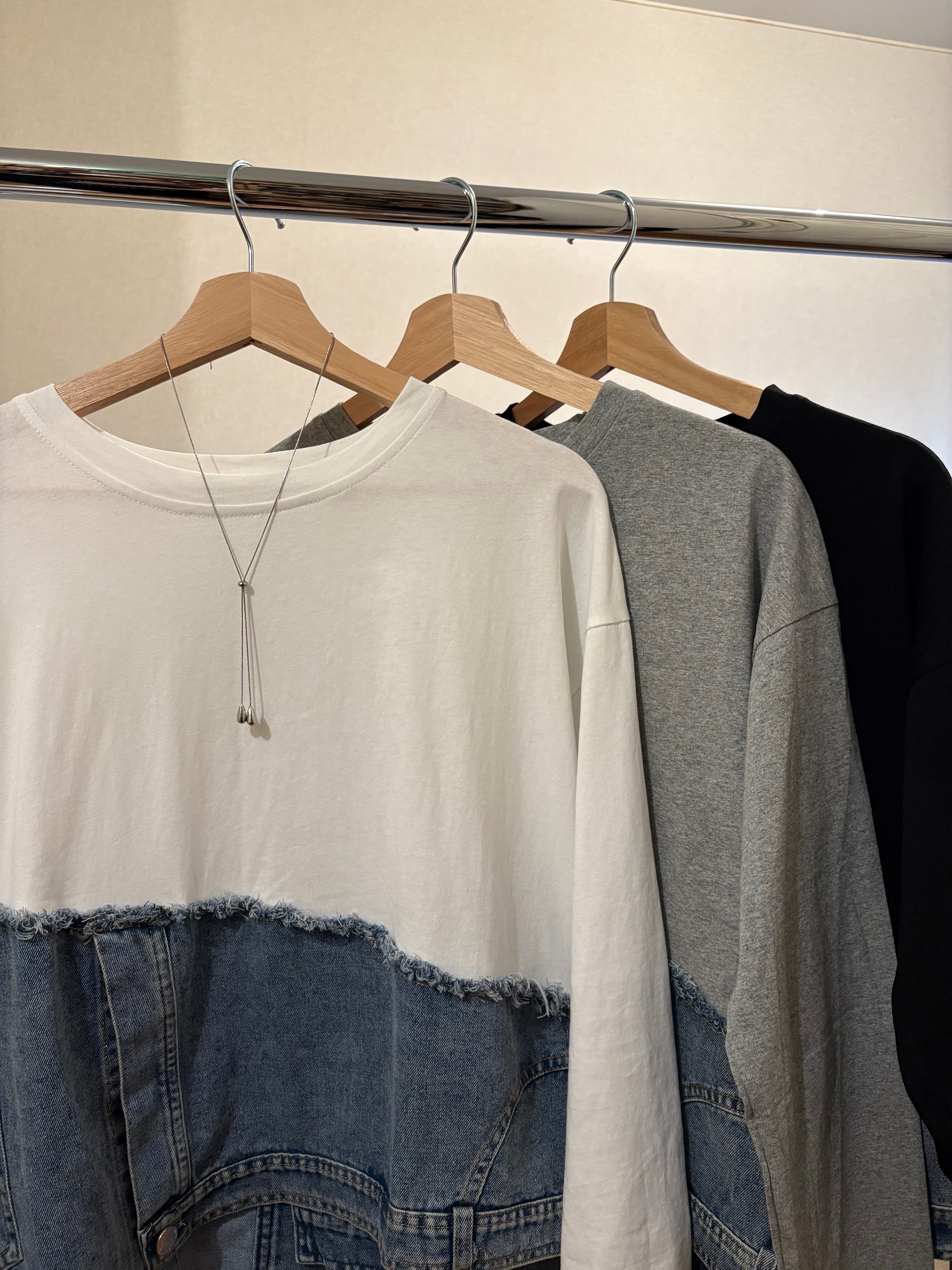 デニムドッキングロンTEE_3色展開